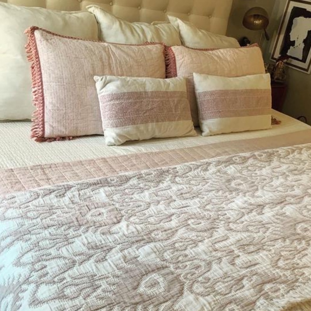 NWT Anthropologie Joslyn woven damask queen blanket - Picture 3 of 10